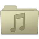 Music Folder Ash Icon 128x128 png
